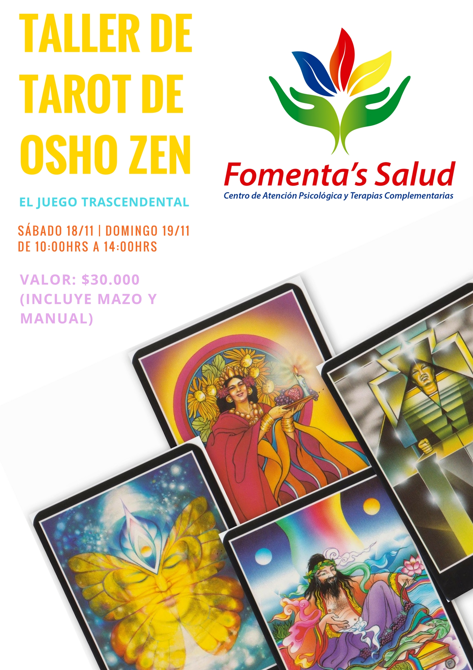 Taller de Tarot Osho Zen, El Juego Trascendental - Terapeutas de Chile