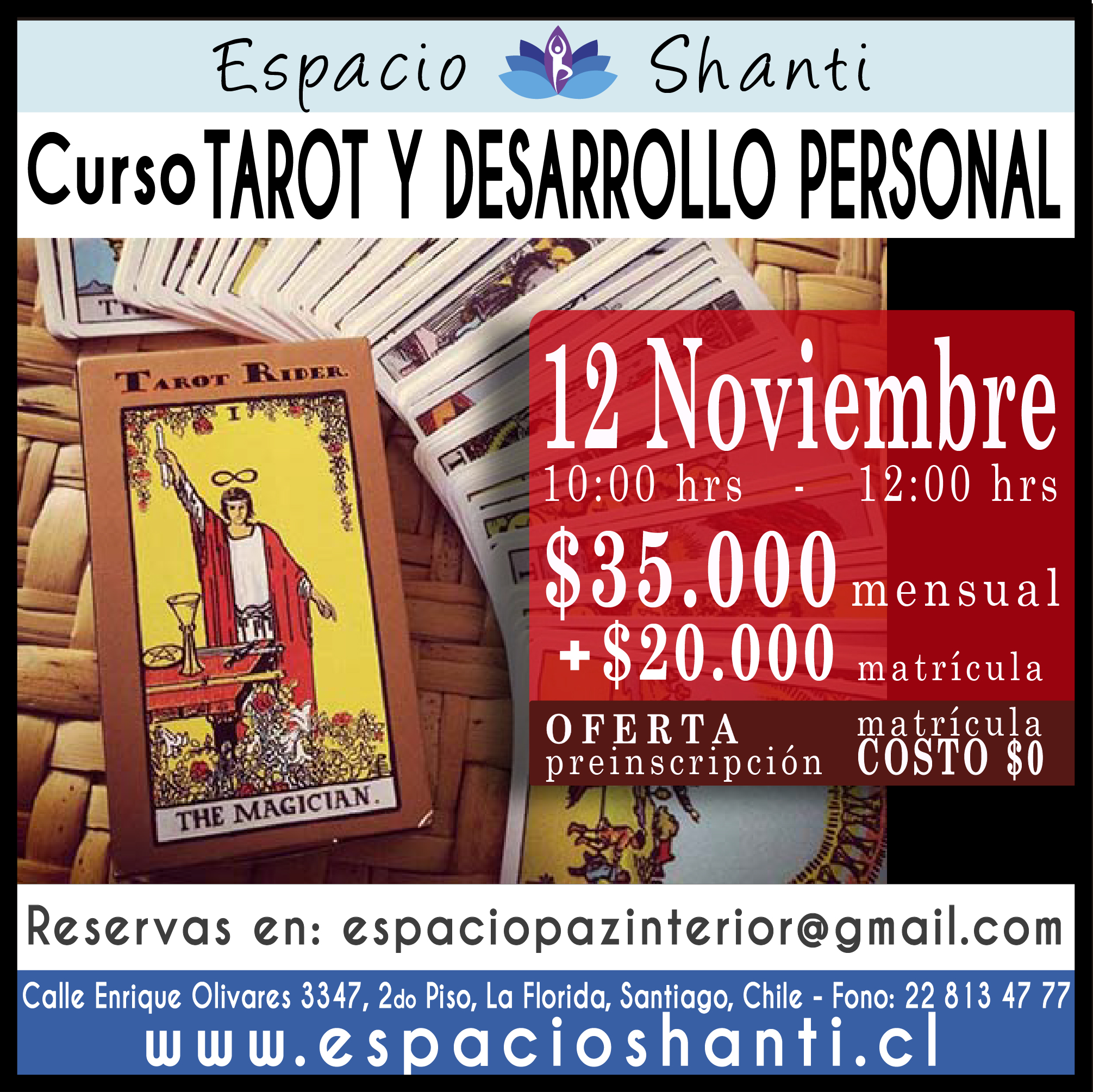 Curso de tarot y desarrollo personal - Terapeutas de Chile